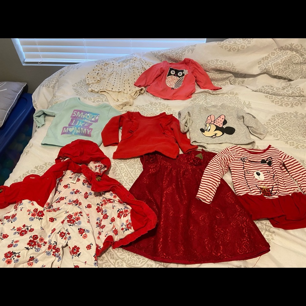 Sold! 12-18 months winter girls clothes, lot of 19